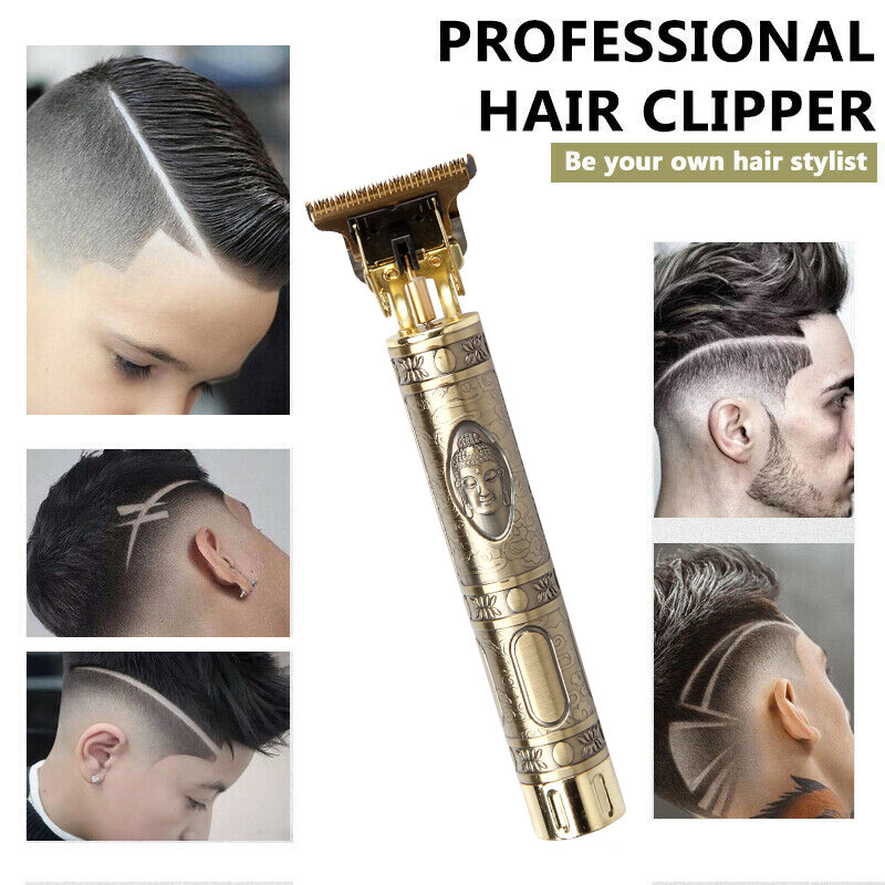Professional Real Zero Gapped Cordless Clipper Electric Trimmer Wireless Hair US