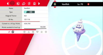 Pokemon Schwert & Schild Shiny Vanillish 6IV Max EVs