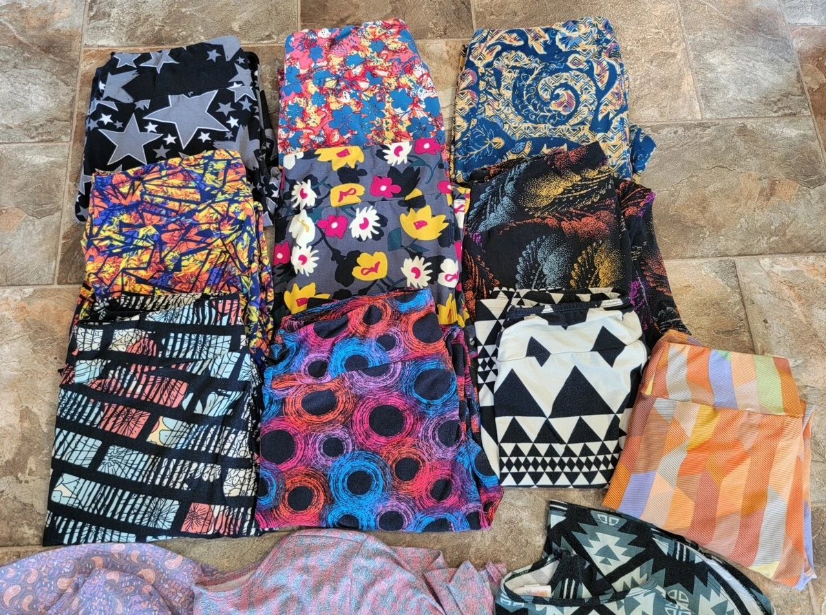 16 LuLaroe Lot TC Leggings Tall Curvy Disney Floral Women's SHIRTS Tops S  XS