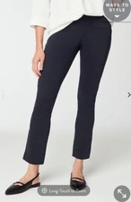 J.Jill Wearever Collection Smooth Fit Slim Leg Pants Pull On Blue Stretch Size L