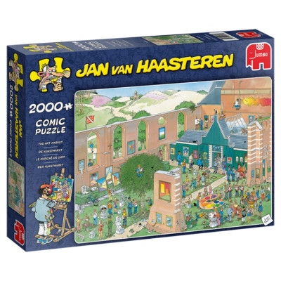 JUMBO 20023 Jan van Haasteren Der Kunstmarkt 2000 Teile Puzzle