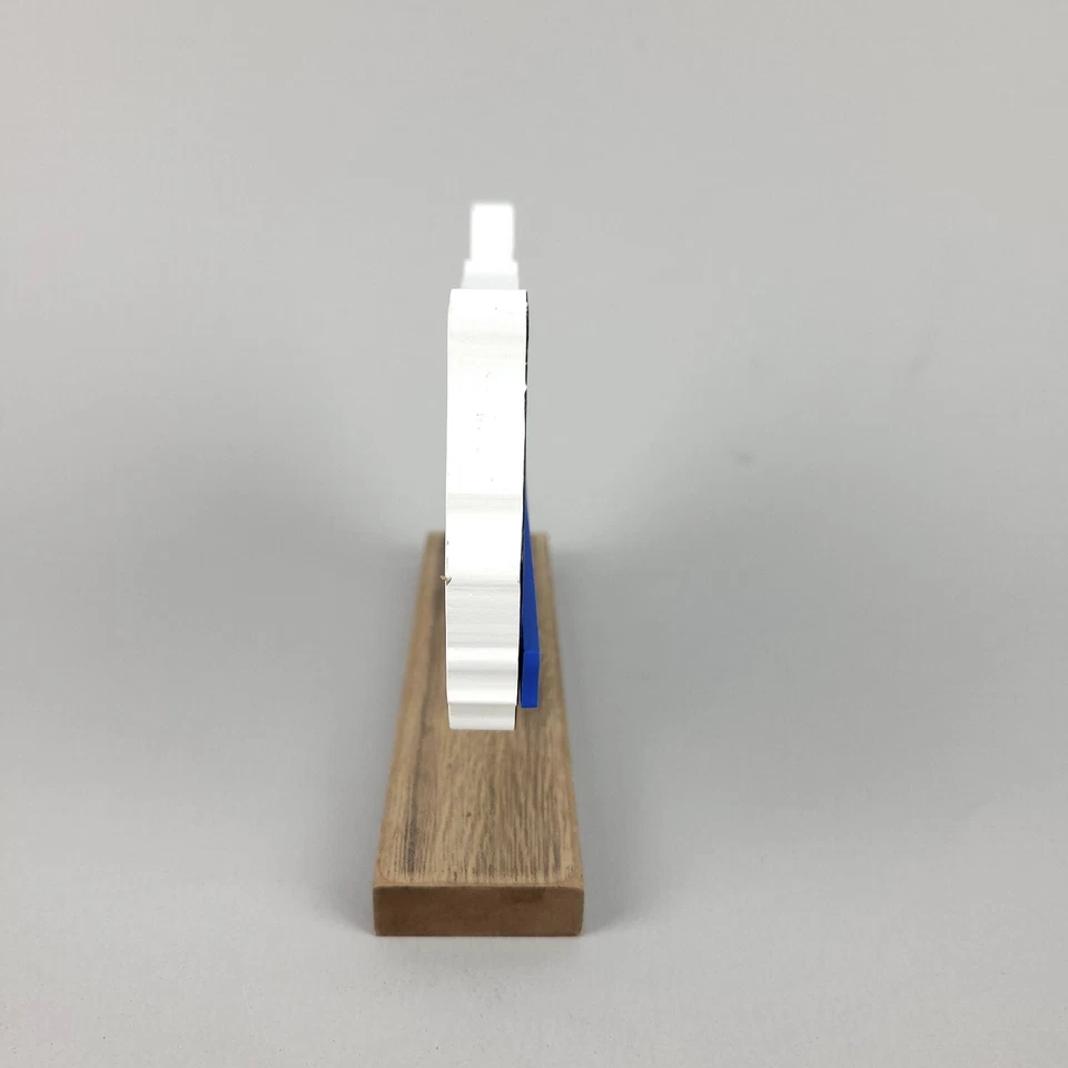 American Flag Wooden Tabletop Standing Sign Thin Blue Line USA  8x5"  - Image 3 of 4