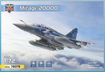 ModelSvit 72075 Modellbausatz Maßstab 1:72 Mirage 2000D