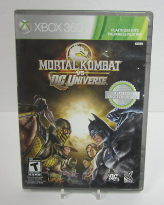 Mortal Kombat VS DC Universe Microsoft Xbox 360 Complete Tested Platinum Hits