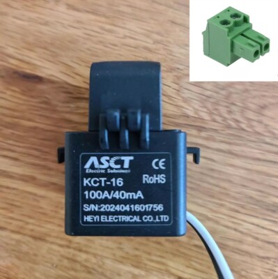 Produktbild von KCT-16 Stromwandler Splitt Core – 80A/40mA, Klasse 0,5, Einfache Clip-Montage Für Schaltschränke