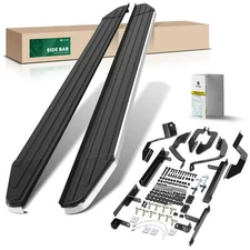 5.5 Inch Aluminum Running Board w/ tall rubber strip for Ford Maverick 2022-2024