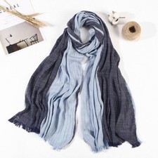 Striped Men's Scarf Cotton Linen Warm Neckerchief Male Accessories Bufanda Shawl