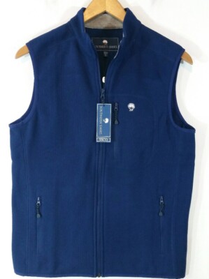 Southern Shirt Vest Mens Small Blue Keeler Dark Capital Full Zip Pockets NWT