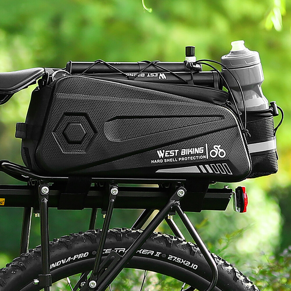 NEW Waterproof Bike Hard Shell Bag Bicycle Rear Rack Pack Bag Panniers