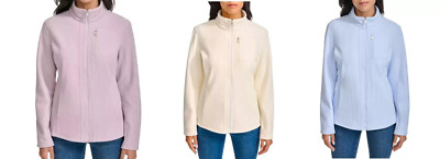 Andrew Marc Women's Ribbed Full Zip Jacket