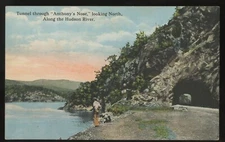 ANTHONY'S NOSE ON THE HUDSON RIVER c1911 TUNNEL Postcard