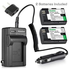 LPE6 Battery  Regular Charger for Canon EOS 5D Mark IV, 6D Mark II, 7DSV, XC10