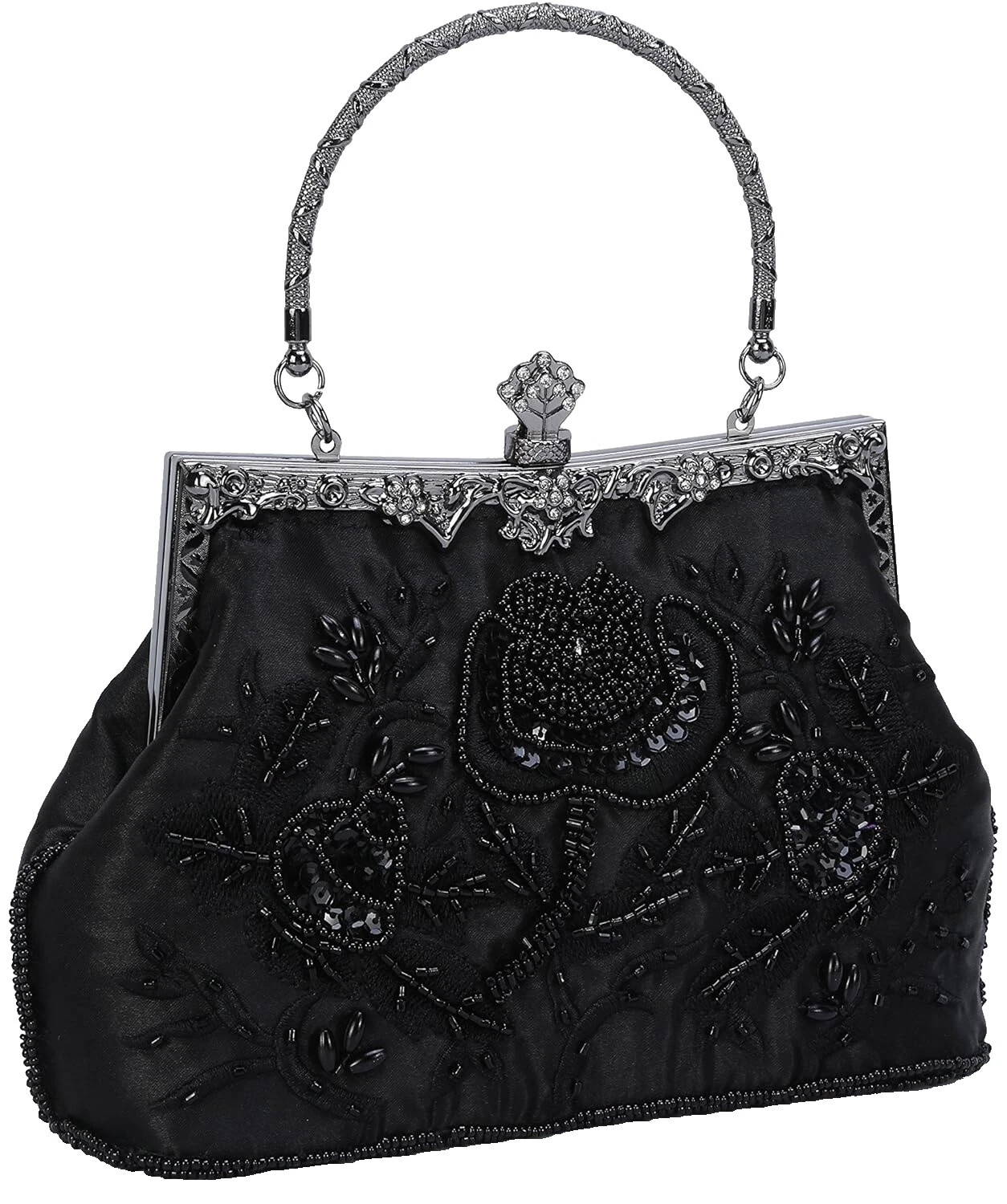 Purse Black Vintage 1920s Decade