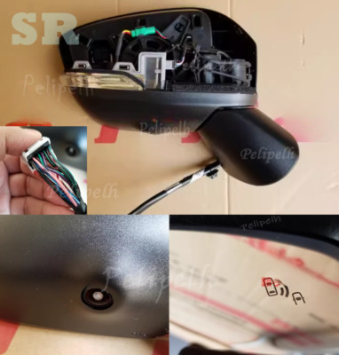 Fits Eclipse Cross 18-24 Right Side Mirror W/BSW+Electric Folding+Camera+Heating