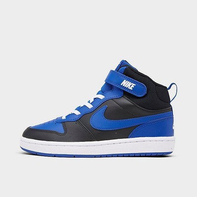BIG KIDS' NIKE COURT BOROUGH MID 2 SHOES BLACK/ROYAL/WHITE SIZE 5.5 DM8872 001 | eBay