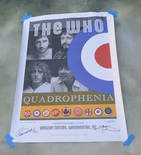 The Who Quadrophenia Signed Lithograph Poster Tour 2013 Washington, DC
