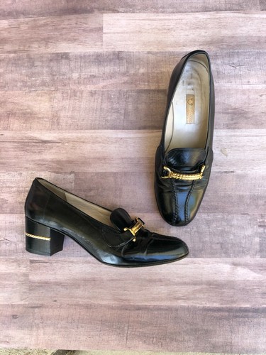 vintage heeled loafers - Gem