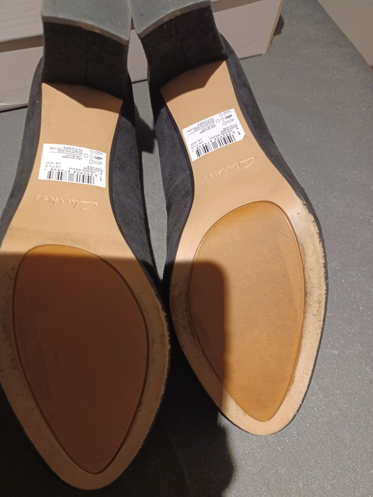 clarks black suede shoes