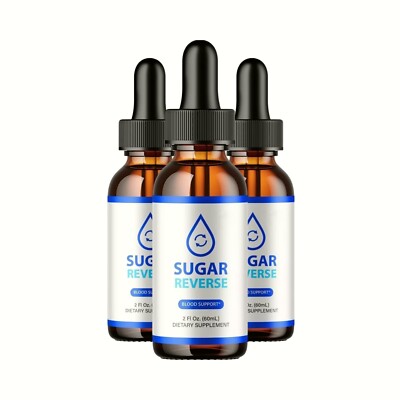 (3 Pack) Sugar Reverse Drops, Natural Blood Support Formula, SugarReverse Drops
