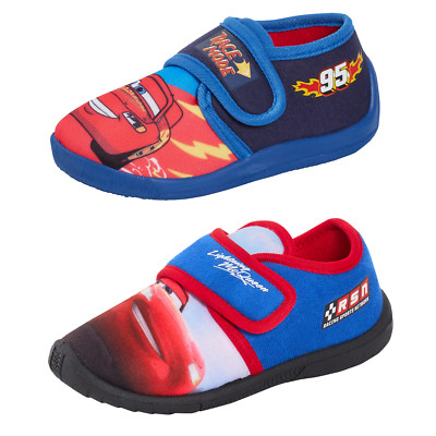 Jungen Disney Cars Hausschuhe einfache Befestigung Slipper Stiefel Beleuchtung McQueen Haus Schuhe