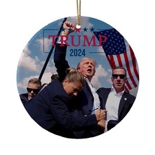 Donald Trump 2024 Christmas Ornament -Trump Ornament Gift, Political Trends