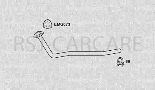 Klarius VW552A Exhaust Centre Pipe PASSAT 1.9TDI AUTO       99-05