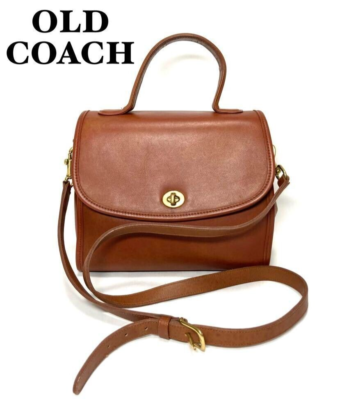 Extremely Rare Made In USA Old Coach 9977 2Way Shoulder Bag Brown 