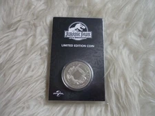 Limited edition coin collectable new silver jurassic park 25th anniv zbox exclu
