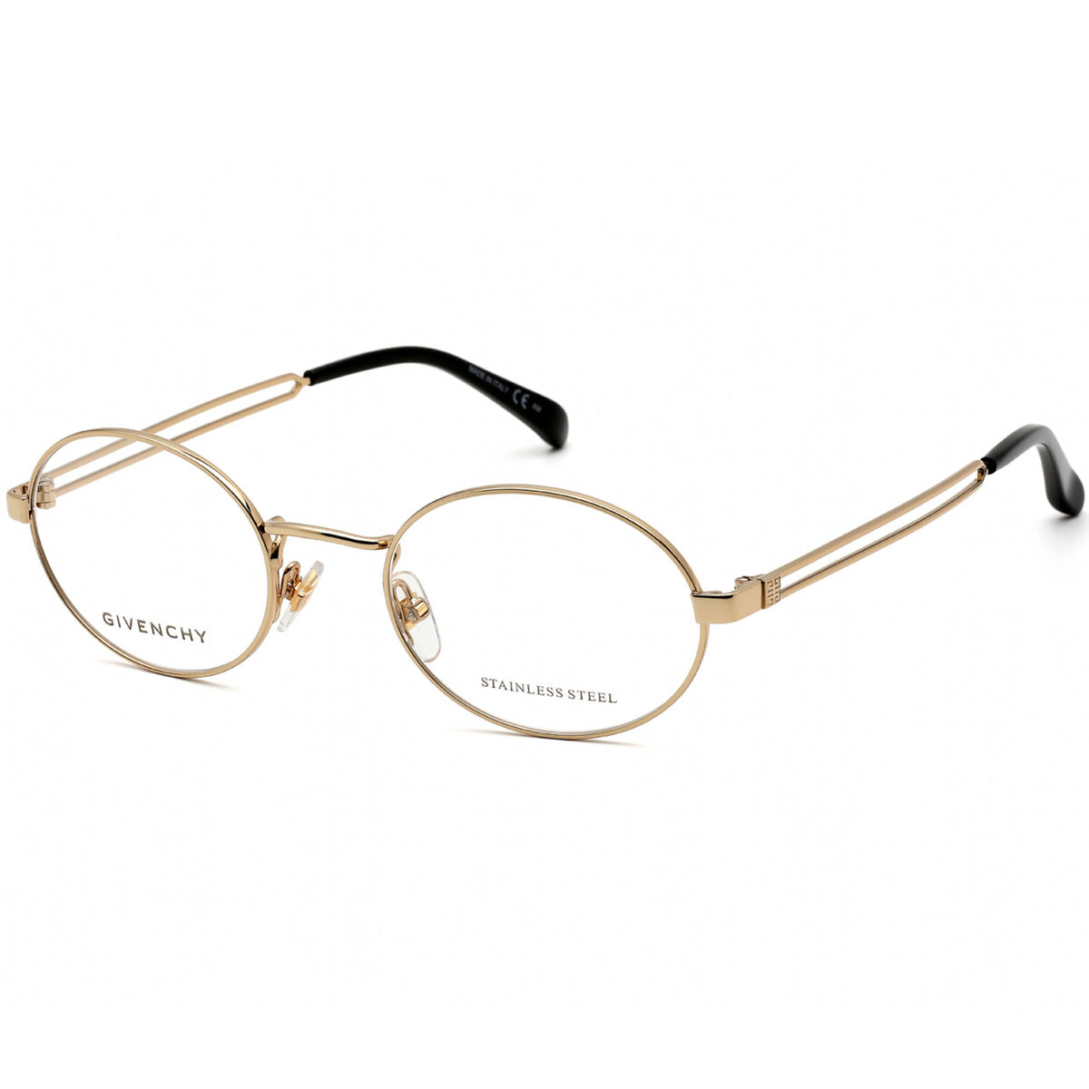 Givenchy Women's Eyeglasses Full Rim Gold and Black Metal Givenchy Women's Eyeglasses Full Rim Gold and Black Metal