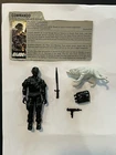 1985 GI Joe SNAKE EYES 100% COMPLETE + FILE CARD