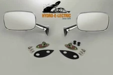 NEW 1968-1974 Chevrolet Corvette Chrome Exterior Side Rear View Mirror - Pair