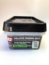 Framing Nails 3 in Ring Shank Galvanized Exterior 21° Plastic Collated