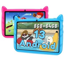 7 inch Android13 Kid Tablet 8GB 64GB Bluetooth WiFi Dual Camera Education PAD