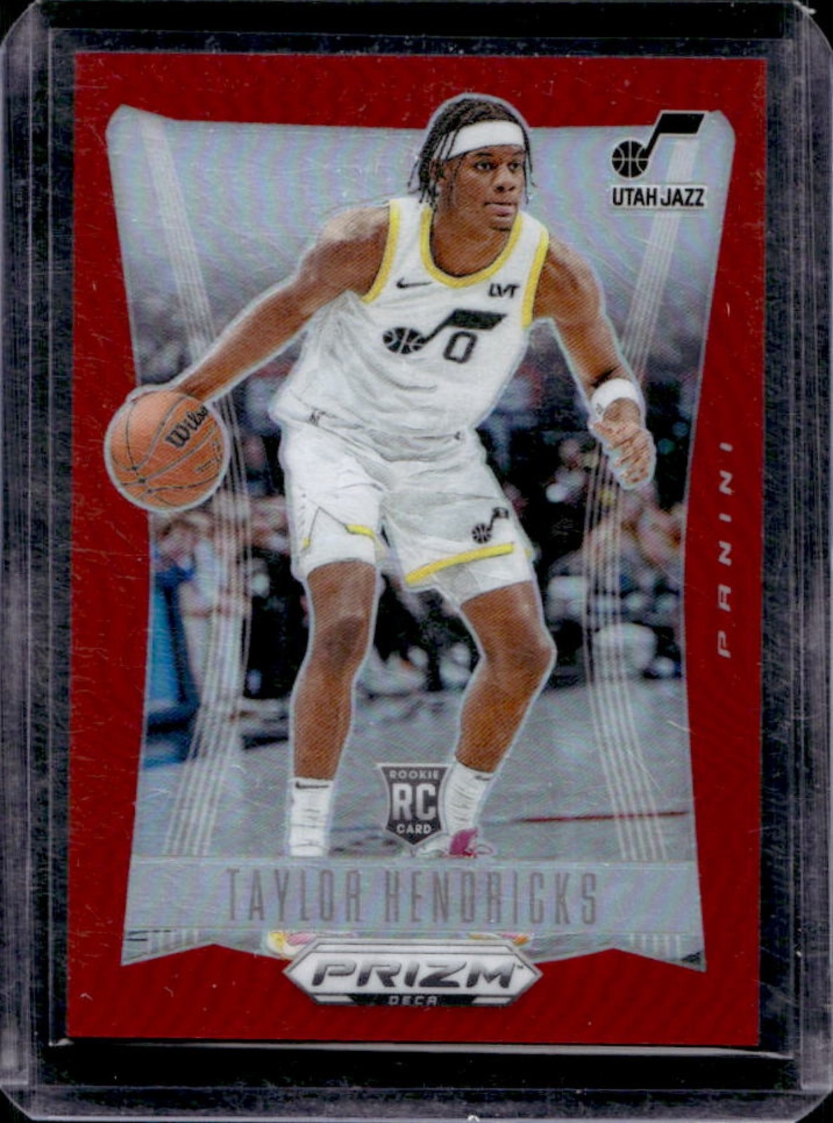 2023-24 Panini Prizm Deca Taylor Hendricks RC Red Rookie #/199 Jazz
