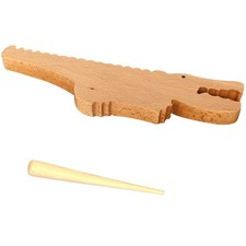 1 Set of Guiro Musical Percussion Toy Wooden Kids Musical Instrument
