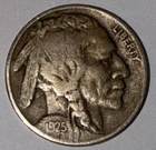 1925 Buffalo Nickel 5 Cents Coin United States of America