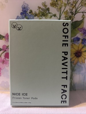 Sofie Pavitt Face Nice Ice Frozen Toner Pods Twelve (12) Pods New In Sealed Box