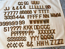 3" Metal Letters and Numbers Mixed Bundle Lot of 124 Pieces, Pre-Owned See Desc.