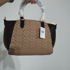 NWT Coach Jacquard Elis Satchel w/Crossbody