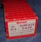 Starrett 57 A Surface Gage 3 Inch Base 9 Inch Spindle In Box USA Made — photo 5
