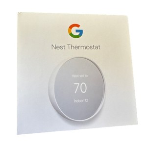 Google Nest Smart Thermostat, Fog - GA01334-US-SEALED