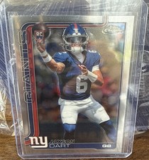 2026 Topps Chrome Football Jaxson Dart RC “clean” New York Giants
