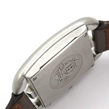 HERMES Cape Cod Double Tour CC1.210 1****** Silver Gray Beige Wrist Watch 9