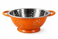 KüChensieb Seiher Abtropfsieb Nudelsieb Edelstahl Ø18Cm H9 Cm Rungassi Orange
