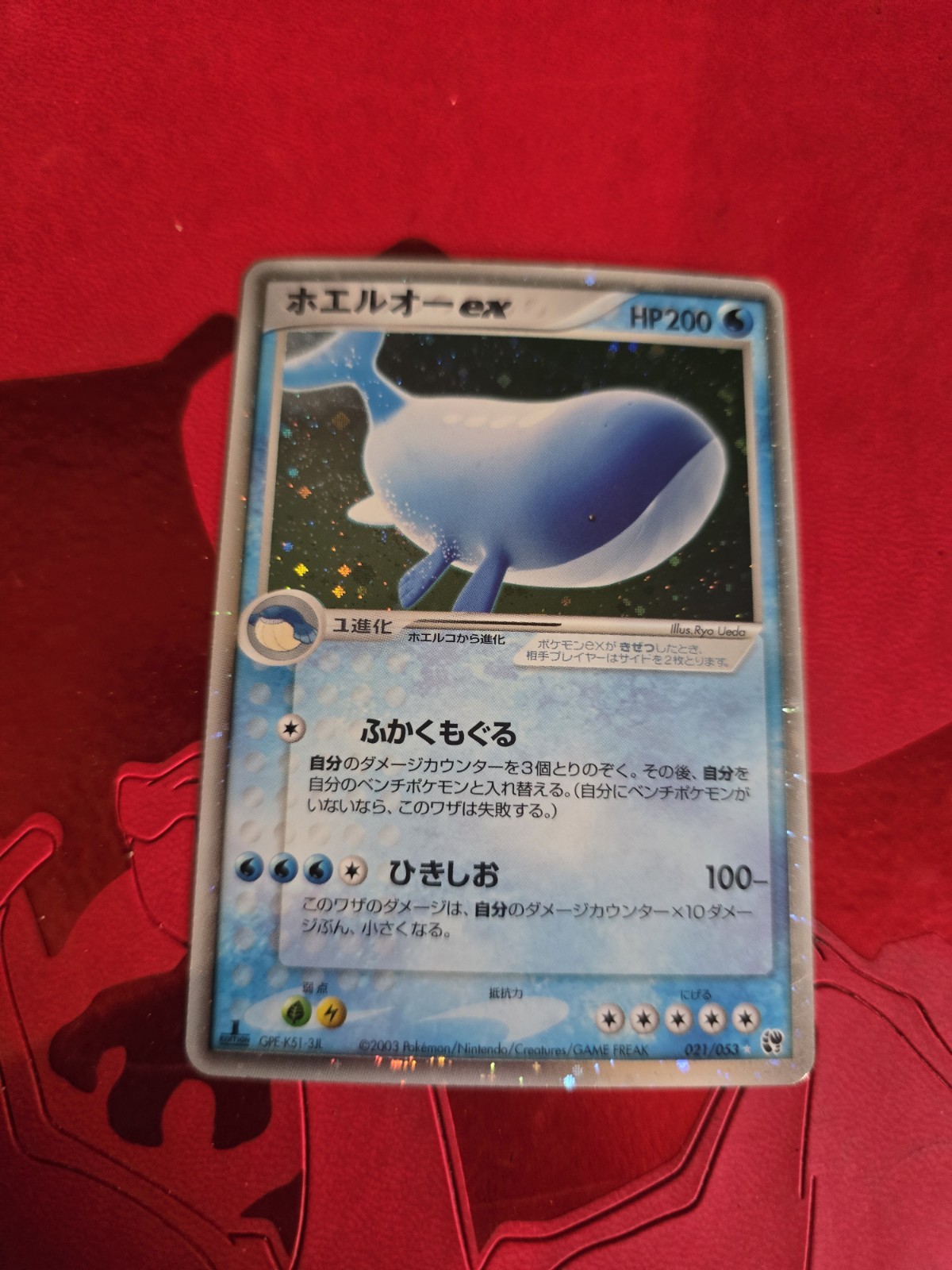 NM Wailord ex 021/053 Pokémon TCG Miracle of the Desert 1st ED Holo