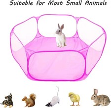 Small Animals Playpen, Portable Pop-up Open Interactive Pet Tent, OPEN BOX