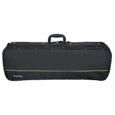 GEWA Aspirante 1/2 Oblong Black Violin Case - Foam Shell  Carbon-Optic Exterior