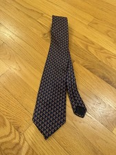 Brooks Brothers Neck Tie Silk Bits Red Gold USA Made
