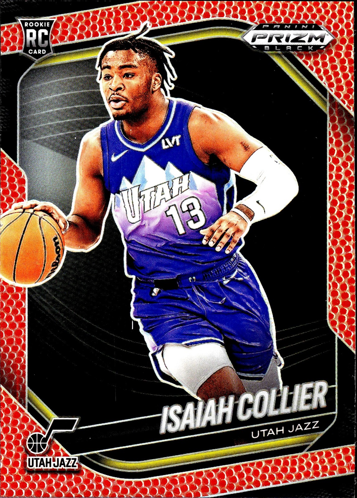 2024-25 Panini Prizm Black | #32 Isaiah Collier Basketball #/225
