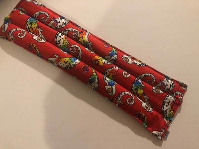 #ad rice flax heat pad hot cold shoulder neck wrap pack Bag 21x6#x27;#x27;pain aid lizzards $19.95